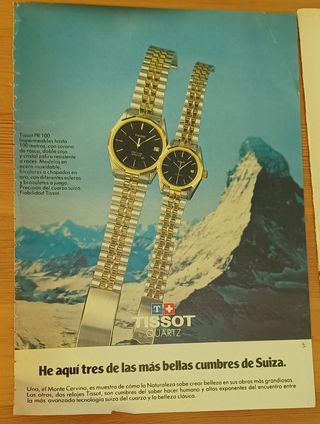 publicidad relojes de aquella época original