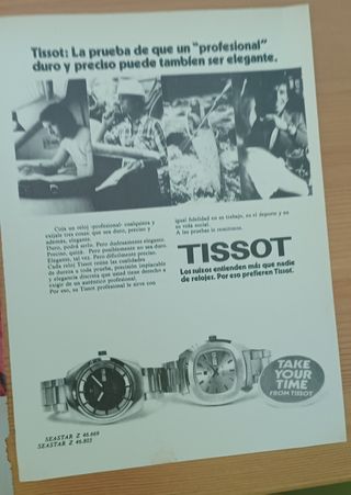 publicidad relojes de aquella época original