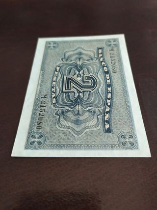 Billete de 2 pesetas de 1938.