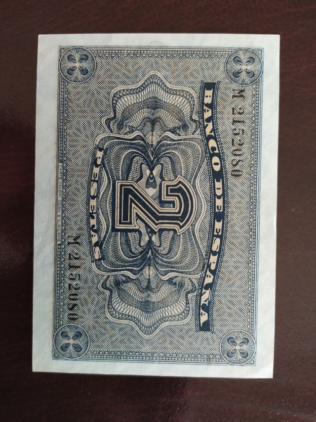 Billete de 2 pesetas de 1938.