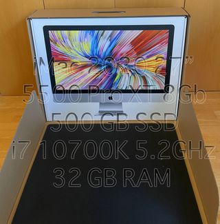 iMac 27" 2020 5K i7 -5500 XT 8GB VRAM - RAM 35 GB