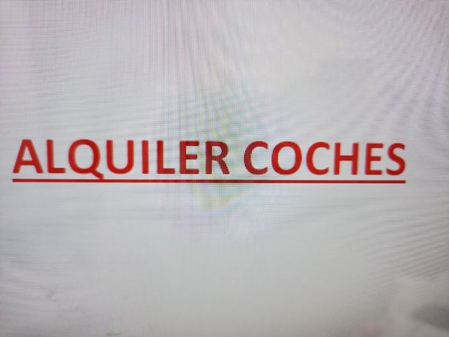 Alquiler coches