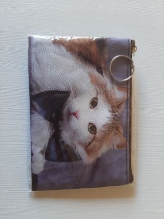 Pack Nuevo Monedero llavero gatos