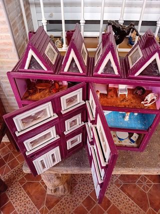 Casa muñeca de madera 