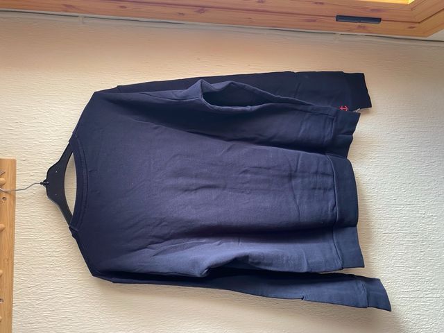 sudadera azul marino - zara