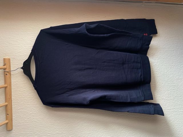 sudadera azul marino - zara