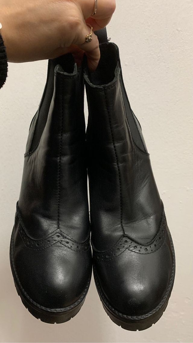 stivaletti donna neri vera pelle n.41