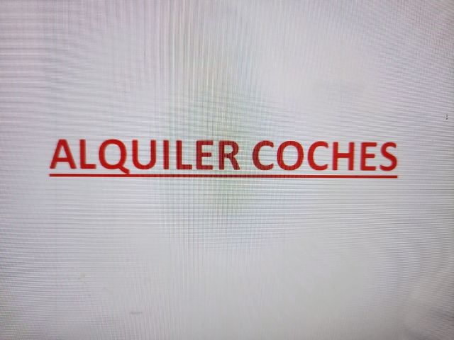Alquiler coches