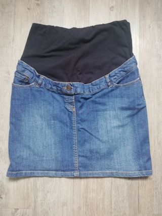 Minifalda vaquera premamá 