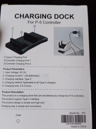 Cargador MANDOS Dualshock PS5 M1 Fuengirola