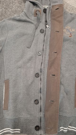 Felpa con cappuccio e cerniera