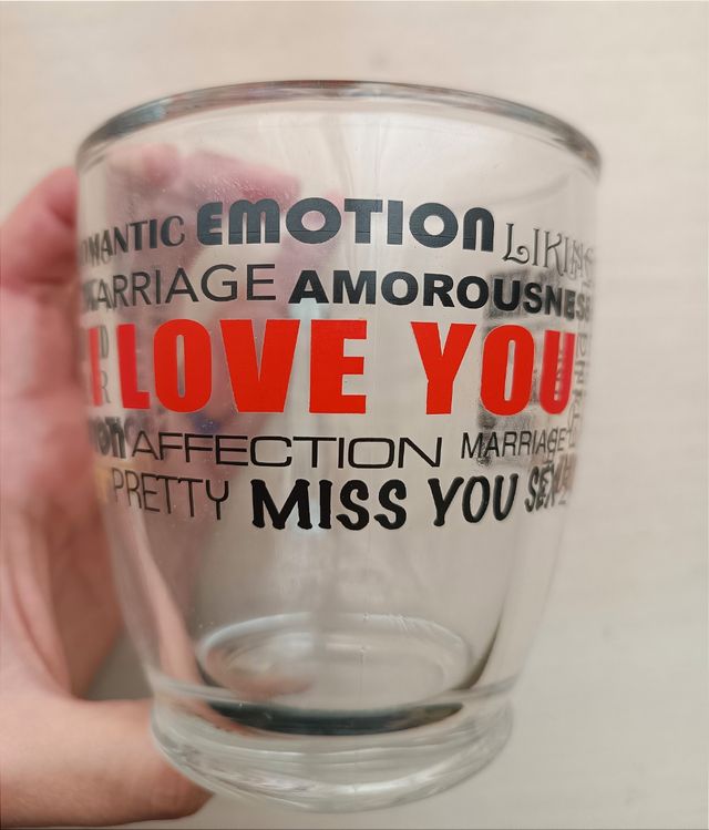 Taza romántica "I LOVE YOU"