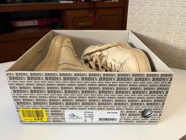 Botines Bronx color camel de piel