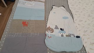 Saco dormir,nordico y stickers bebe