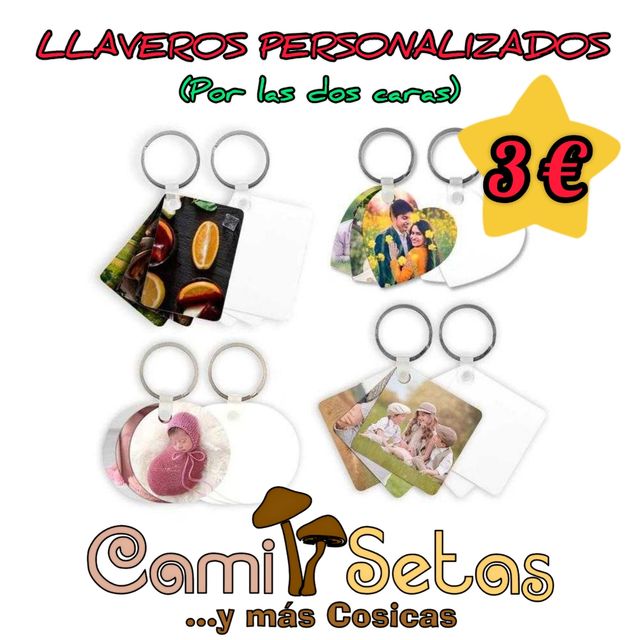 Llavero personalizado por ambas caras