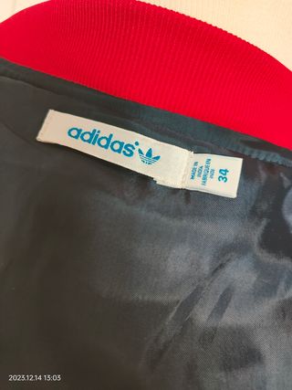 Bomber Adidas chaqueta bicolor XS 34