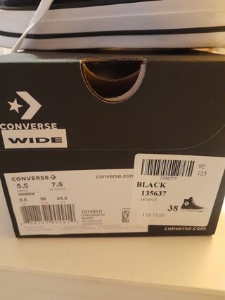 Bambas Converse de pie ancho