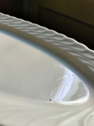 Bandeja larga y Plato Grande porcelana. Nuevos!