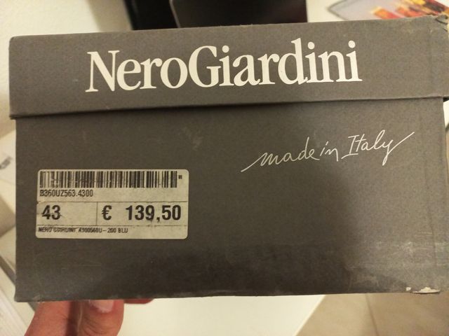 Scarpe classiche sportive blu Nero Giardini 43