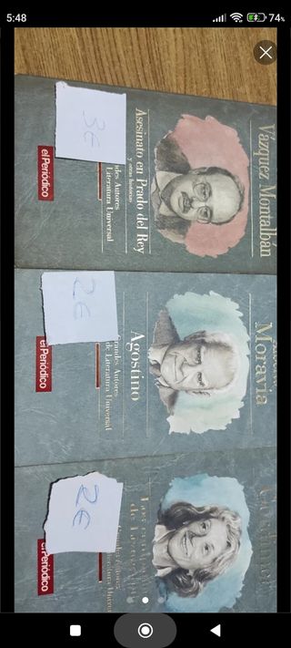 Lote libros de famosos escritores, españoles