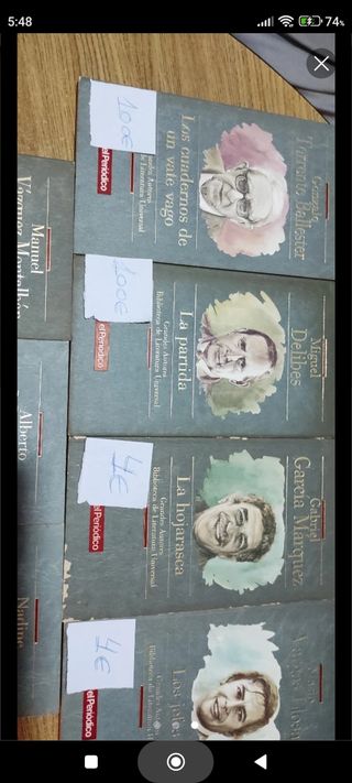 Lote libros de famosos escritores, españoles