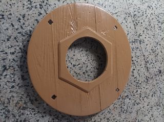 Mesa camilla redonda con patas hierro