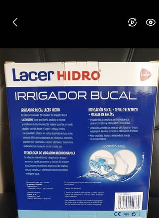 Irrigador Bucal Lacer Hidro Azul.