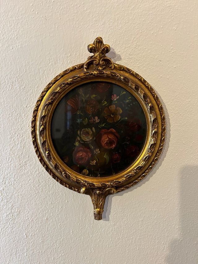 Quadretto con dipinto floreale