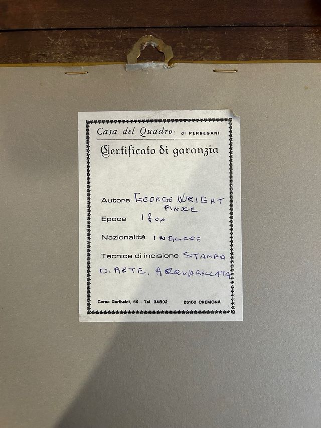 Quadri con stampe acquerellate di George Wright