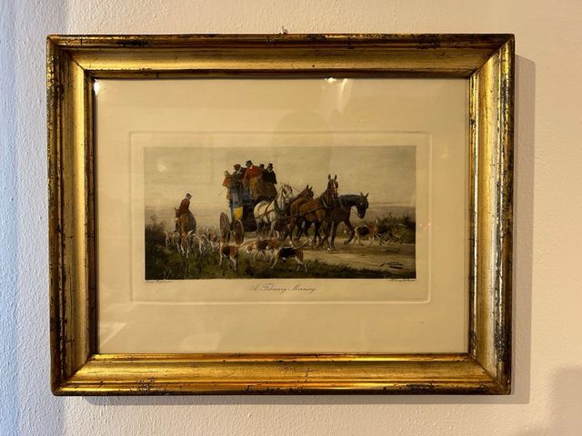 Quadri con stampe acquerellate di George Wright