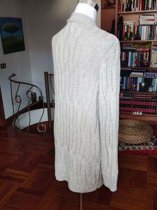 Cardigan uomo tortora. Zara. L