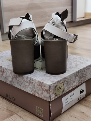 Sandalias plataforma de piel