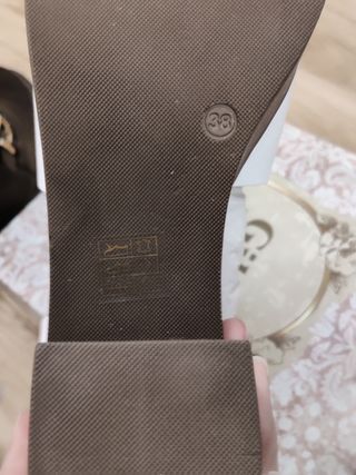 Sandalias plataforma de piel