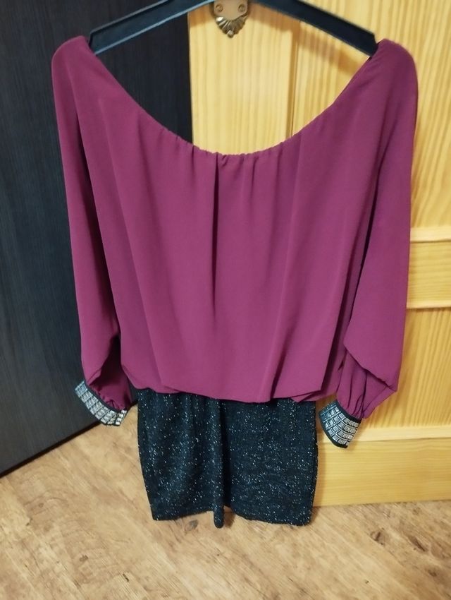 Vestido en dos colores