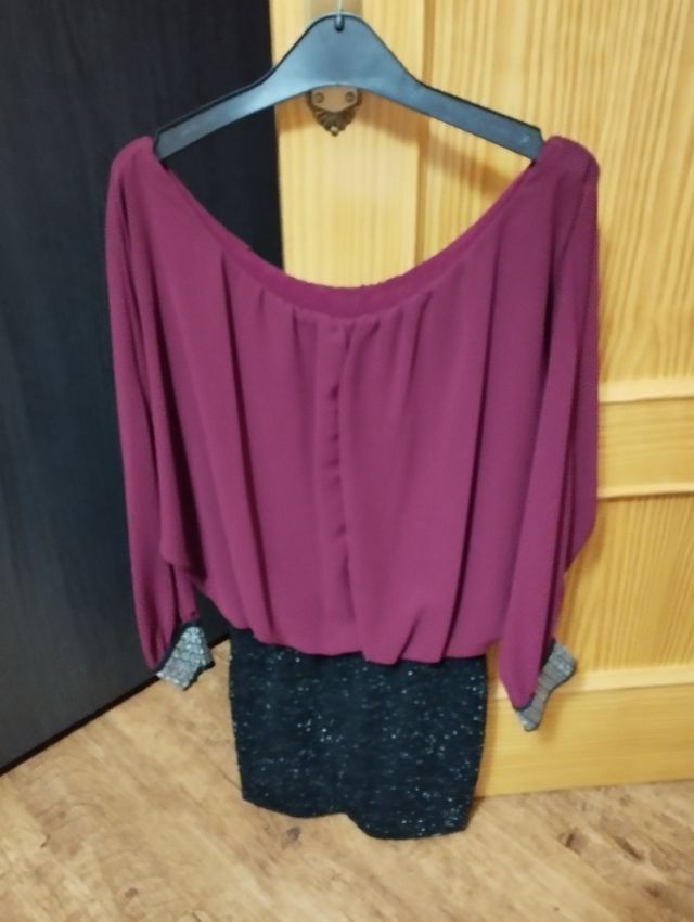 Vestido en dos colores