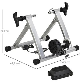HOMCOM Rodillo Entrenamiento Bicicleta 5 Niveles d