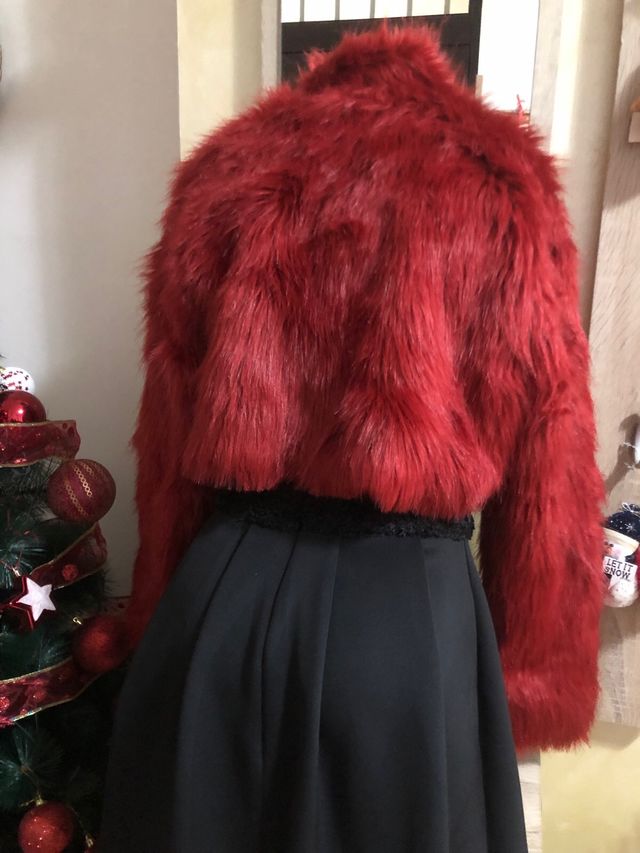 giacca in pelliccia sintetica