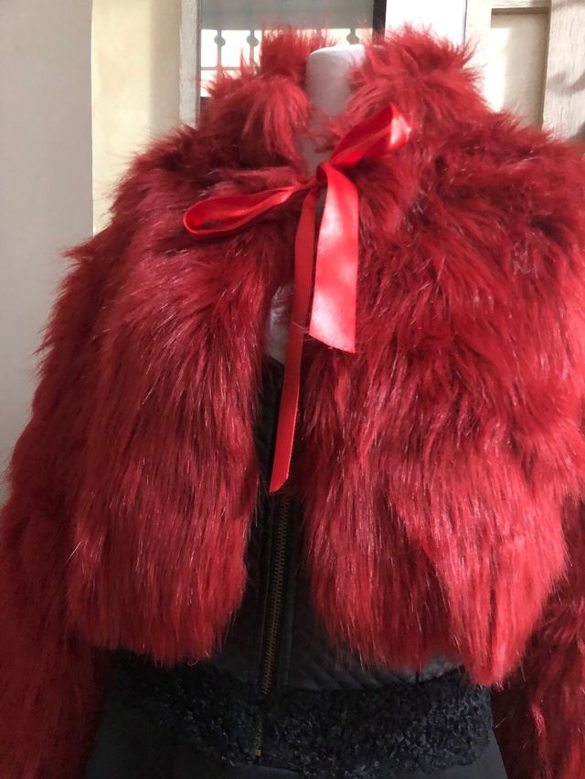 giacca in pelliccia sintetica