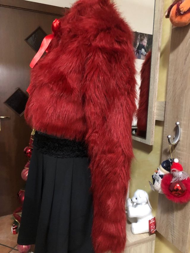 giacca in pelliccia sintetica