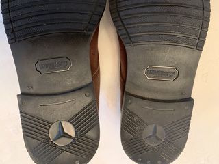 Zapato Blucher marrón niño serraje