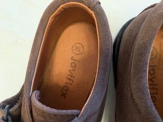 Zapato Blucher marrón niño serraje