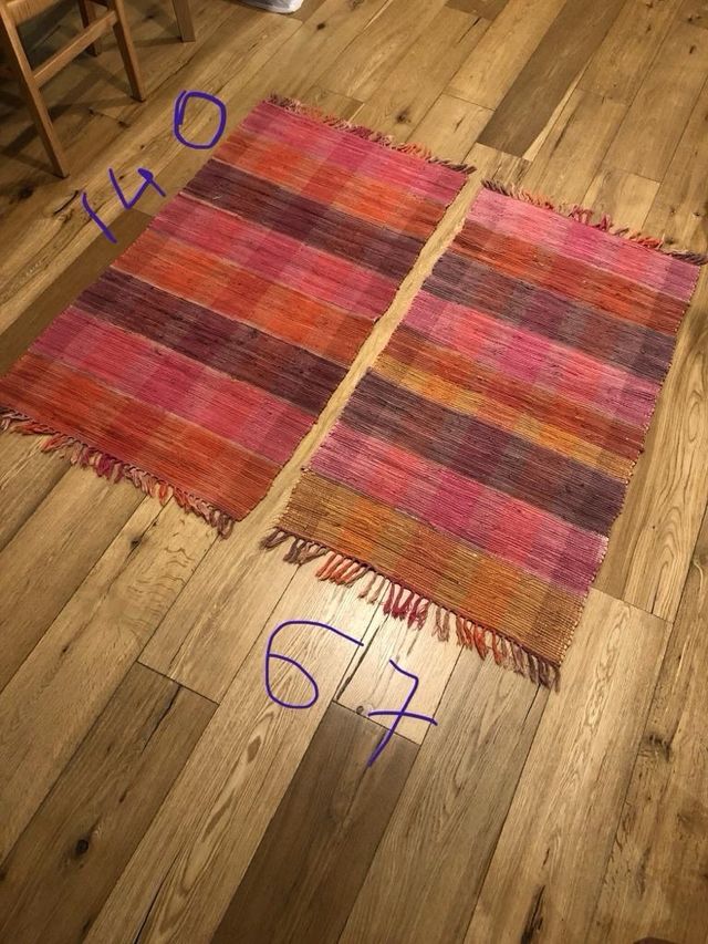 alfombras pie de cama, baño