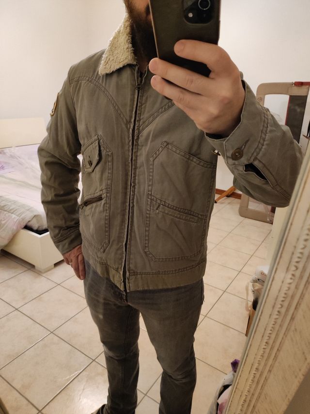 Giubbotto Uomo Cotone Taglia L stile Bomber