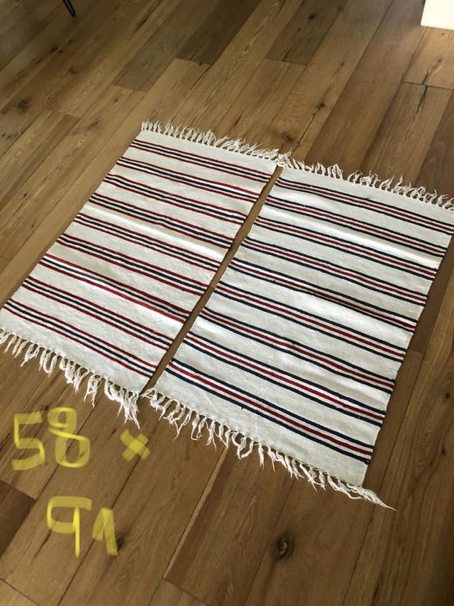 pareja de esteras de algodon