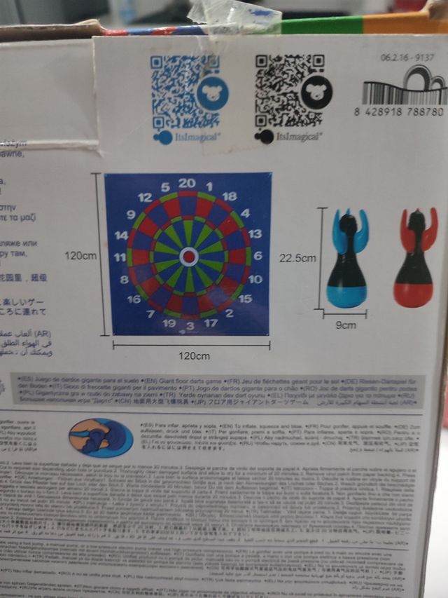 Juego diana inflable