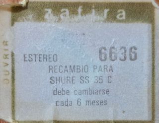 Aguja tocadiscos FOX 590 DST-W SD 35 DIAMANTE ♦️