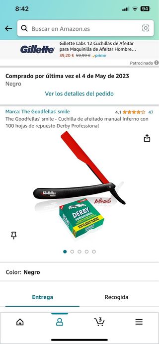 navaja de afeitar 