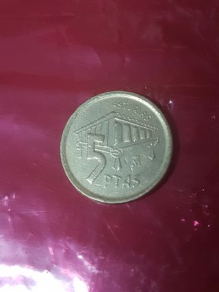 Moneda 5 pesetas Asturias