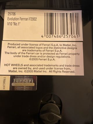 coche Scalextric Ferrari F2002 N1