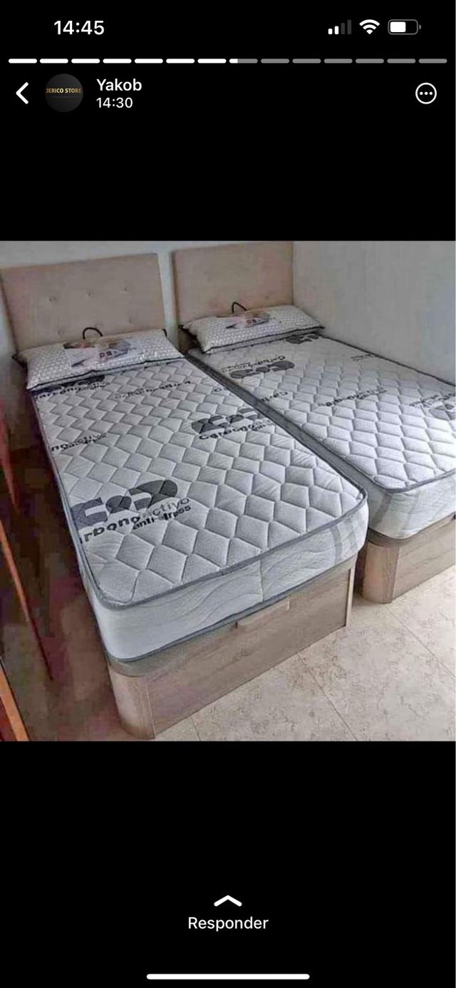 pack completo de 90X190canapé+cabezal+colchón